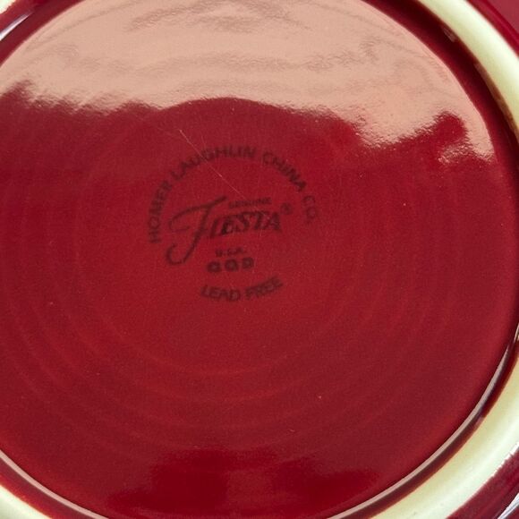Fiestaware Lot of 14 Cinnabar 7.25" Classic Rim Salad Plates - Picture 14 of 14